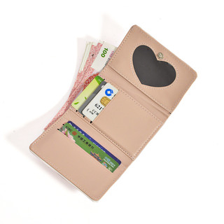 Hoạt Hình Thỏ In Ví Nữ Vuông Dễ Thương Mini Trifold Ví Tiện Lợi