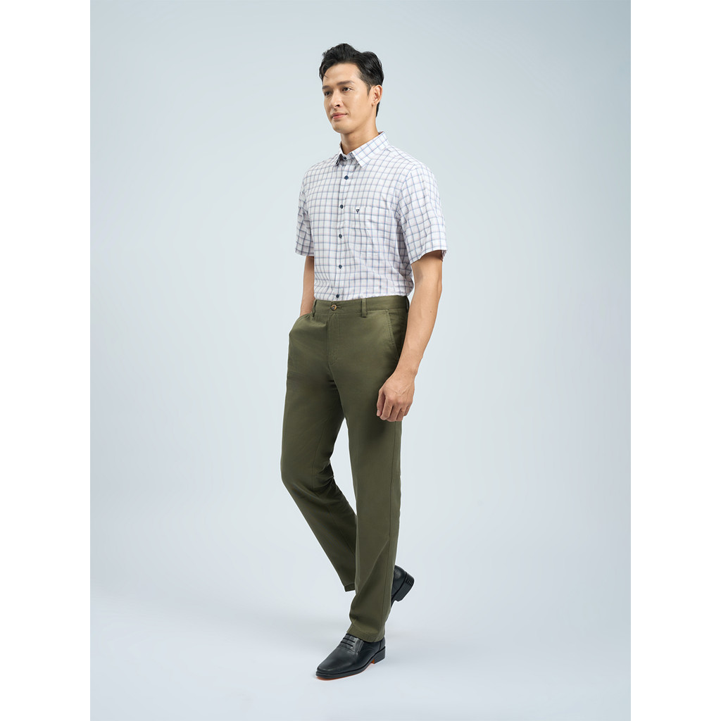 Quần khaki 1ly VIETTIEN SMART CASUAL vải 100%Cotton phom regular VT00000144