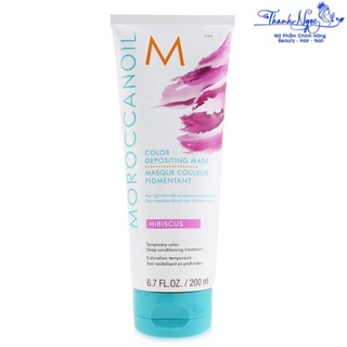 Hấp bổ sung hạt màu MOROCCANOIL Color Depositing Mask - HIBISCUS 200ml [ TN ]