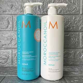 Combo gội xả, hấp và tinh dầu dưỡng Moroccanoil 1000ml ( Big size) [ TN ]