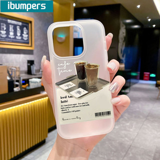 ibumpers Ốp Lưng iPhone xinh cà phê mèo in hình Ốp Điện Thoại TPU Trong Suốt Mềm nhám mờ Chống Sốc Chống Bẩn Cho Iphone 16 15 14 12 13 11 Pro Max IP 7 8 Plus X XS XR