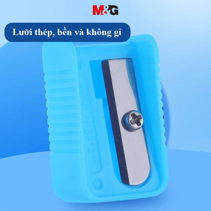 Máy Mài Mini M&G 1 Lỗ Đơn 8 mm-Aperture Màu Sắc Ngẫu Nhiên Di Động Bền Bút Chì Mài 1PC