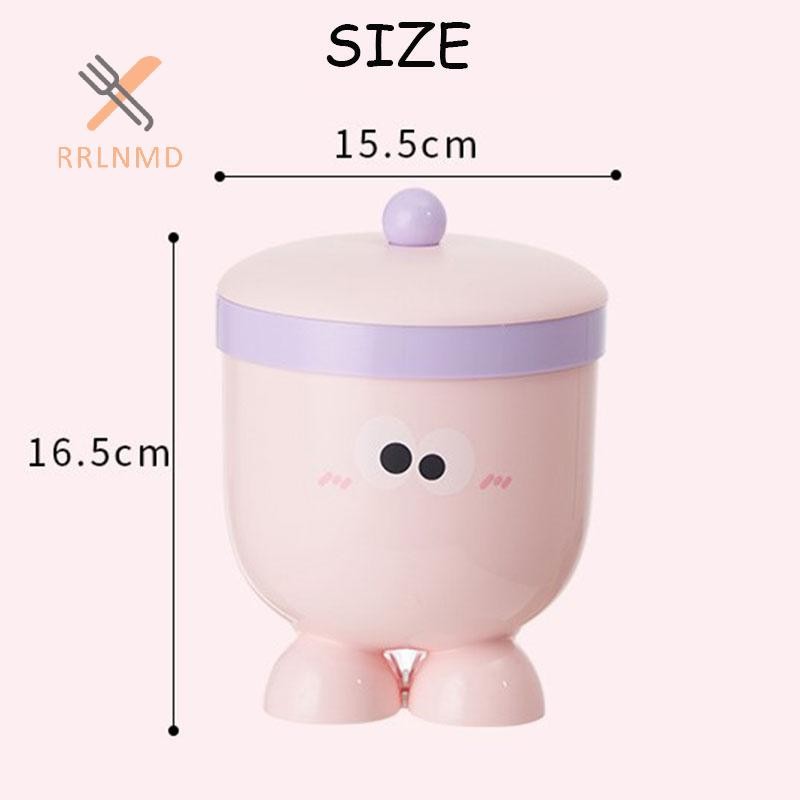 Rrlnmd Big Eyes Phim hoạt hình Thùng rác để bàn tại nhà Thùng lưu trữ Mini MỚI