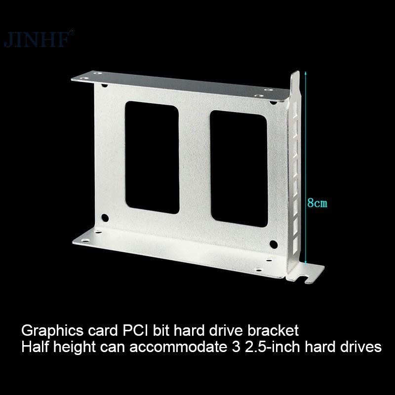 Jinhf Hộp đựng máy tính để bàn SSD HDD Đa năng Ổ cứng Bay Khe cắm thẻ PCI Giá mở rộng Thích hợp cho ổ cứng 2,5 inch / 3,5 inch HOT