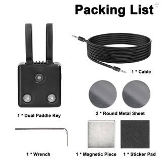 Qu-2020a Dual Paddle Key Tự động Morse Đế hấp phụ từ tính CW Morse Mã Key DIY Keyer cho đài phát thanh sóng ngắn