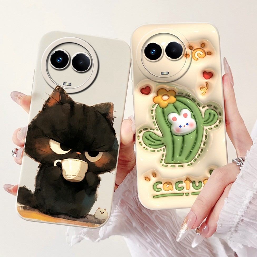 Dành Cho Realme V50 RMX3783 Ốp Lưng V50s RMX3781 Thẩm Mỹ Mèo Dễ Thương Thời Trang Ngộ nghĩnh Mát Silicon Ốp lưng Cho Realme V50s Ốp Lưng Chống Sốc