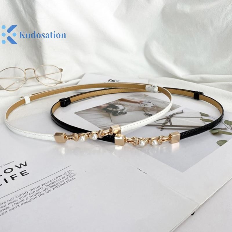 Kudosation Nữ Có Thể Điều Chỉnh Thắt Lưng Mỏng Cho Nữ Thời Trang Thiết Kế Phong Cách Skinny Áo Khoác Đầm Thắt Lưng Nữ