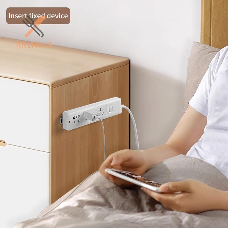 Rrlnmd Dán Tường Cắm Fixer Miếng Dán Không Đục Lỗ Nhà Tự Dính Ổ Cắm Fixer Cáp Tổ Chức Dây Điện Giá Đỡ MỚI