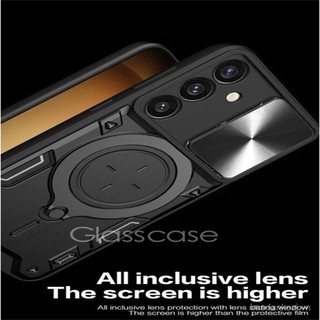 Ốp lưng Oppo A3 pro cho Oppo A3 X pro A3X A3pro OppoA3 OppoA3X OppoA3pro 4G 5G 2024, vỏ điện thoại kim loại có vòng bảo vệ, giá đỡ, đẩy camera, bảo vệ lưng cứng chống sốc
