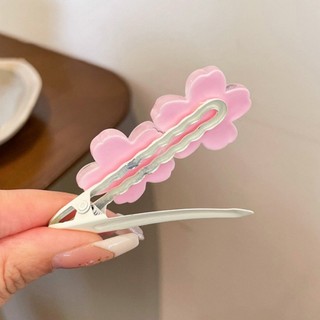 1 / 2 Chiếc Đầy Màu Sắc Thạch Anh Đào Kẹp Tóc Ins Bé Gái Mùa Hè Nổ Bên Kẹp Tóc Trẻ Em Phụ Kiện Tóc