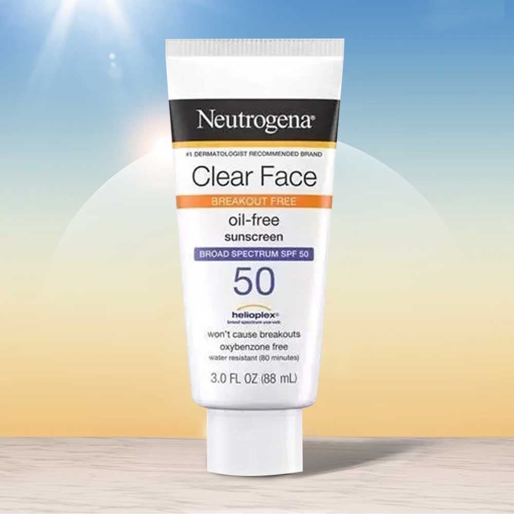 Neutrogena Clear Face Breakout Free Oil Free Sunscreen SPF50 88ml