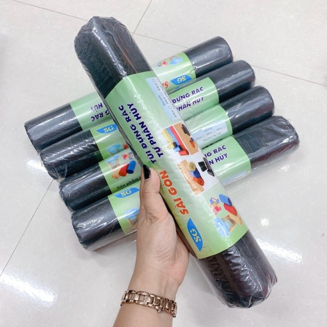 Túi Đựng Rác Tiện Lợi ,Túi Rác Tự Hủy Sinh Học Không Gây Hại Cho Môi Trường cuộn