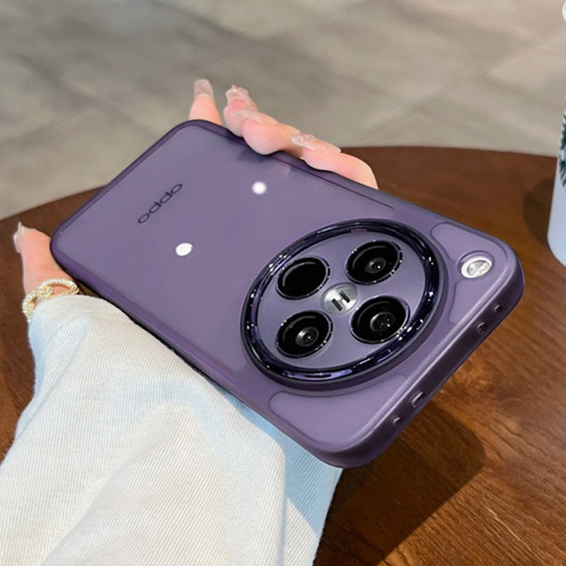 Dành Cho OPPO Find X8 Pro X3 X5 X6 X7 Ultra Matte Ốp Lưng Silicon Trong Suốt Bảo Vệ Ống Kính Máy Ảnh
