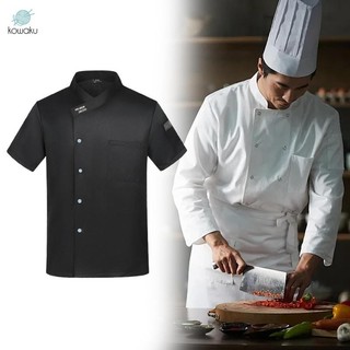 Áo khoác đầu bếp Áo khoác mùa hè Nút chụp bảo hộ lao động cho khách sạn Phục vụ nhà bếp