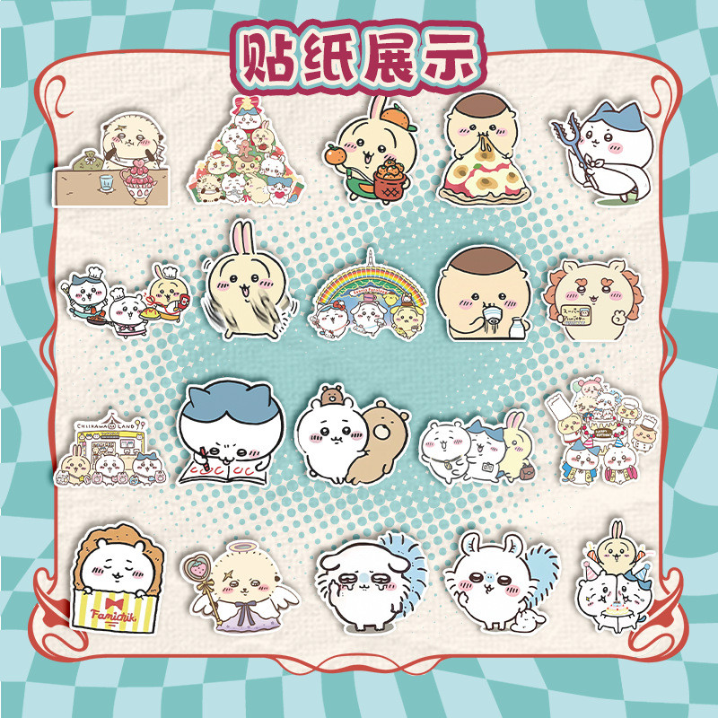 Linxx 40 Tờ / gói JiYi XiaoBa Series Phim Hoạt Hình Dán Kawaii Bộ Sưu Tập Quạt Trang Trí Thêu Sò Tạp Chí DIY Thủ Công Trang Trí Vật Dụng Miếng Dán Tấm Dành Cho Trẻ Em Người Lớn