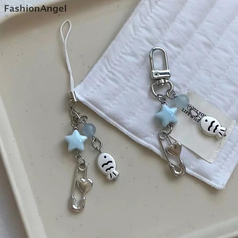 Fashionangel Mùa Hè Cá Nhỏ Ngôi Sao Quyến Rũ Móc Khóa Điện Thoại Dây Móc Khóa Túi Mặt Dây Chuyền Phụ Kiện Thẩm Mỹ Y2k Trang Sức VN