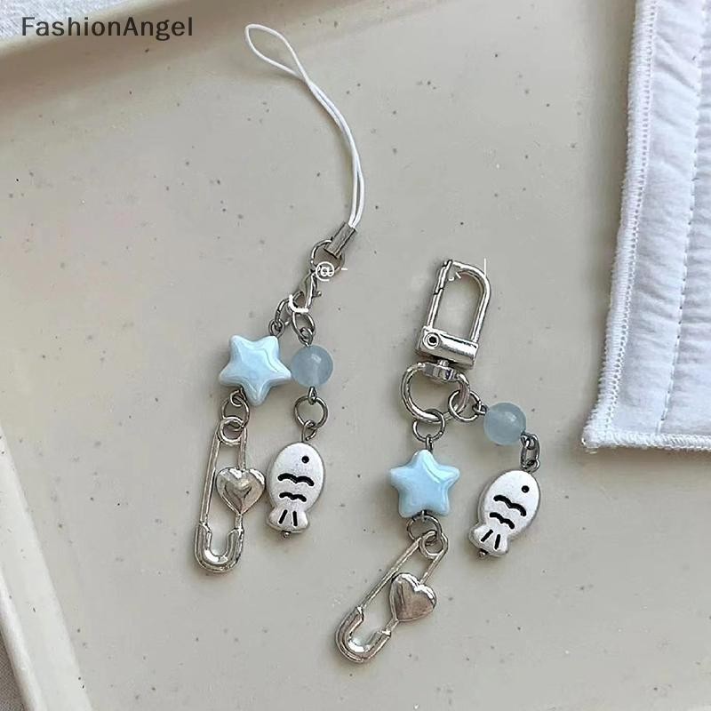 Fashionangel Mùa Hè Cá Nhỏ Ngôi Sao Quyến Rũ Móc Khóa Điện Thoại Dây Móc Khóa Túi Mặt Dây Chuyền Phụ Kiện Thẩm Mỹ Y2k Trang Sức VN