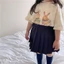 Áo phông cộc tay bé gái dễ thương cotton mùa hè, in hình thỏ kiểu Hàn Quốc