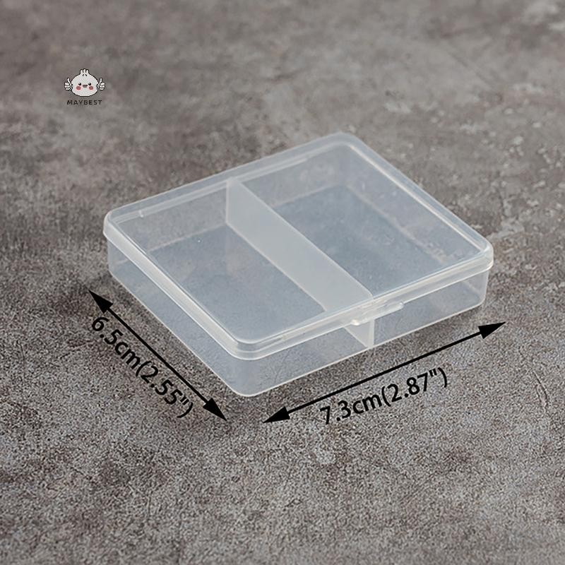 Maybest Vuông Nhựa Trong Suốt Hộp Bảo Quản Vật Dụng Nhỏ Đồ Lặt Vặt Sắp Xếp Hộp Đựng Trang Sức Hạt Hộp Đựng Dụng Cụ Phụ Kiện {VN}