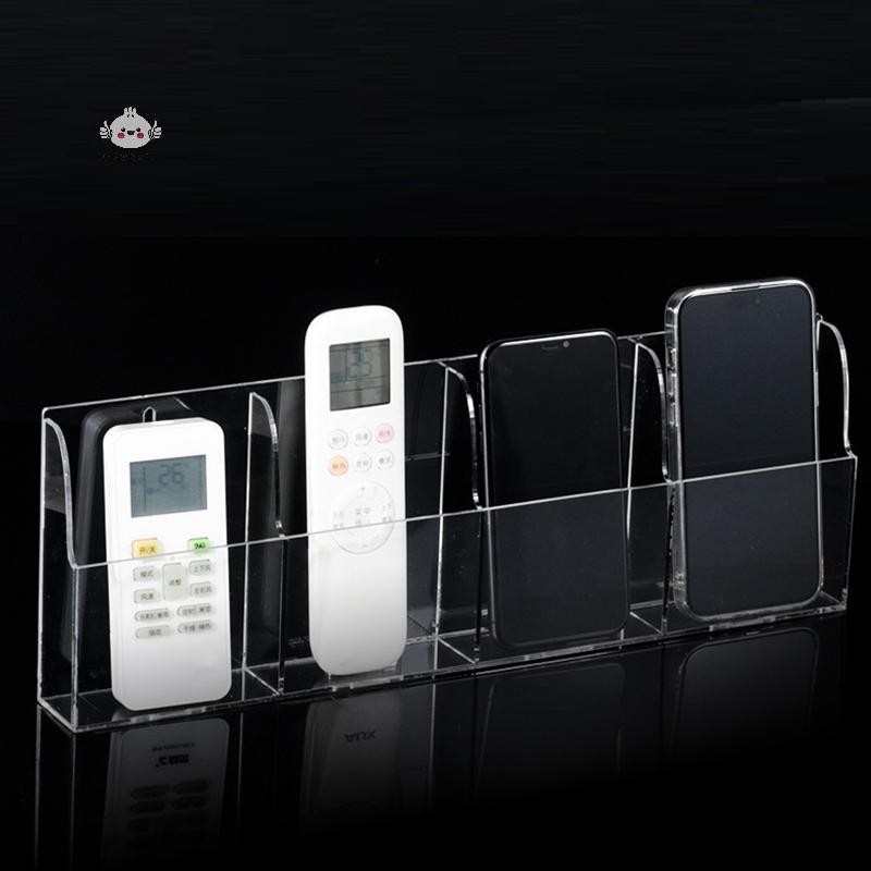 Maybest Acrylic TV Điều Hòa Điều Khiển Từ Xa Giá Đỡ 1 / 4 Hộp Bảo Quản Treo Tường Cho Gia Đình {VN}
