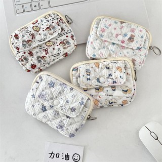MEGOCE Túi lưu trữ chăn dễ thương, Ví đựng tiền xu di động hình động vật hoạt hình, Túi đựng thẻ Quilted Thẻ đa chức năng