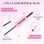 EBINLANDS Lash Bond và Seal, Keo dán mi chùm lâu trôi hai đầu, Keo dán lông mi giữ cực mạnh 2 trong 1 chống thấm nước để mặc cả ngày