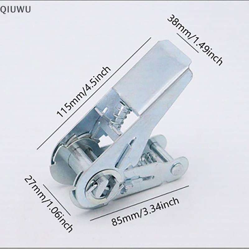 Dây đeo Ratchet chở hàng phía trước ô tô và xe tải hạng nặng QIUWU có khóa kim loại - Dây buộc an toàn, có thể điều chỉnh để vận chuyển hành lý an toàn.