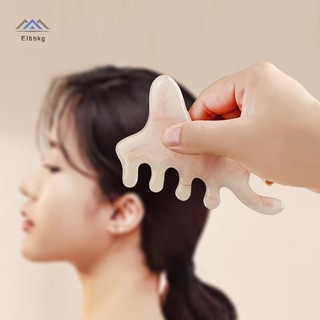 ELBBKG Cơ Thể Kinh Tuyến Massage Lược Nhựa Năm Răng Rộng Lược Châm Cứu Lưu Thông Máu Chống Tĩnh Điện Mịn Tóc Mới