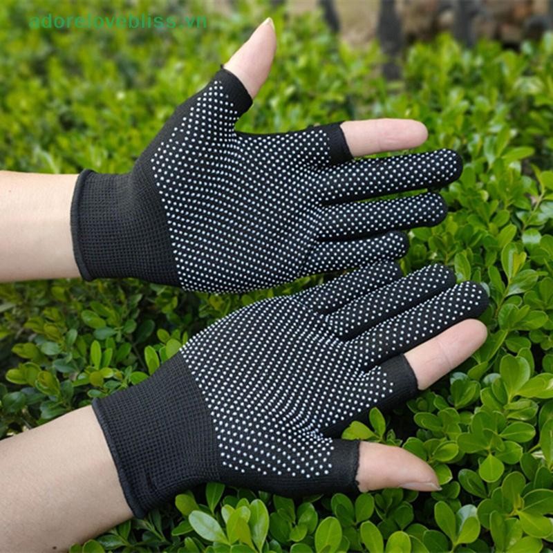 Thêm Găng Tay Câu Cá Chống Trơn Trượt Nylon Hai / Ba / Nửa Ngón Tay Pha Chế Găng Tay Câu Cá Thể Thao Ngoài Trời Găng Tay Câu Cá Thoáng Khí BSS