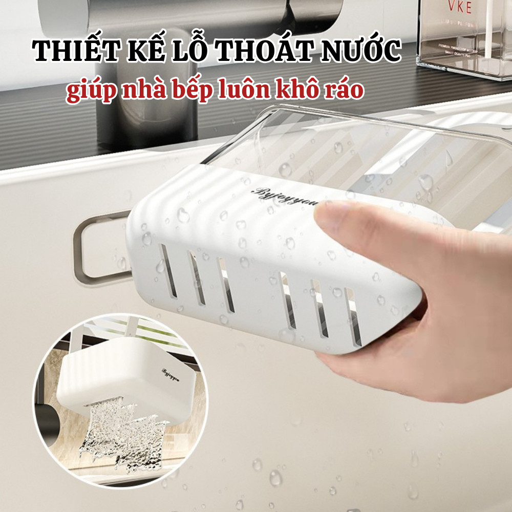 Giỏ Treo Bồn Rửa Chén Có Lỗ Thoát Nước Tiện Lợi, Giỏ 2 Cỡ Uư Việt