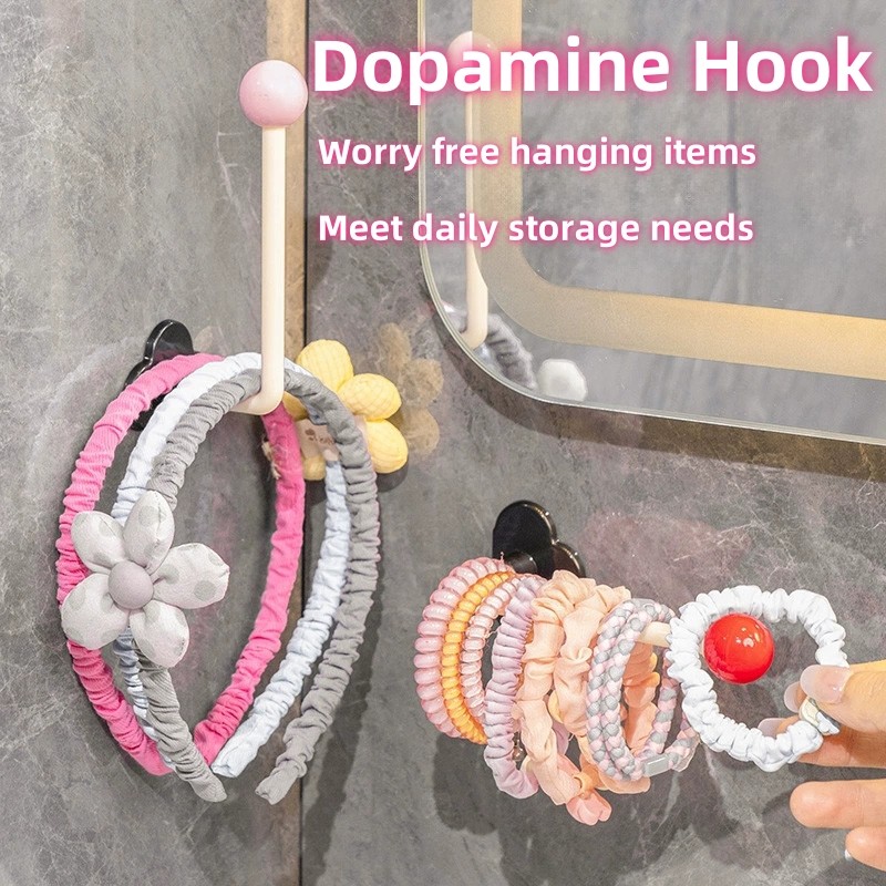 Đấm Miễn Phí Treo Tường Hình Chữ L Băng Đô Quấn Tóc Móc Bảo Quản Phòng Tắm Vải Móc Treo Giá Bếp