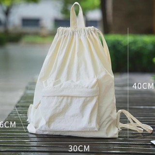 Ba lô dây rút NECKLACEMASK, Ba lô đeo vai Nylon dung tích lớn, Túi đi học thông thường màu trơn nhỏ
