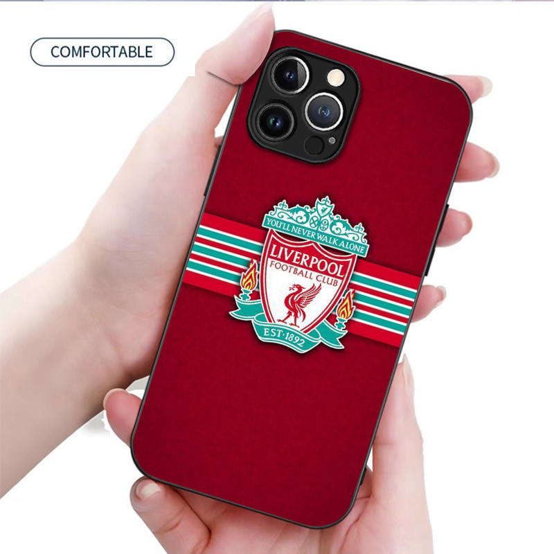 Ốp Điện Thoại Kính Liverpool 02 Cho IPhone 16 15 14 13 12 11 Pro XR XS Max Plus Mini X XR 8 7 6s SE2 / 3