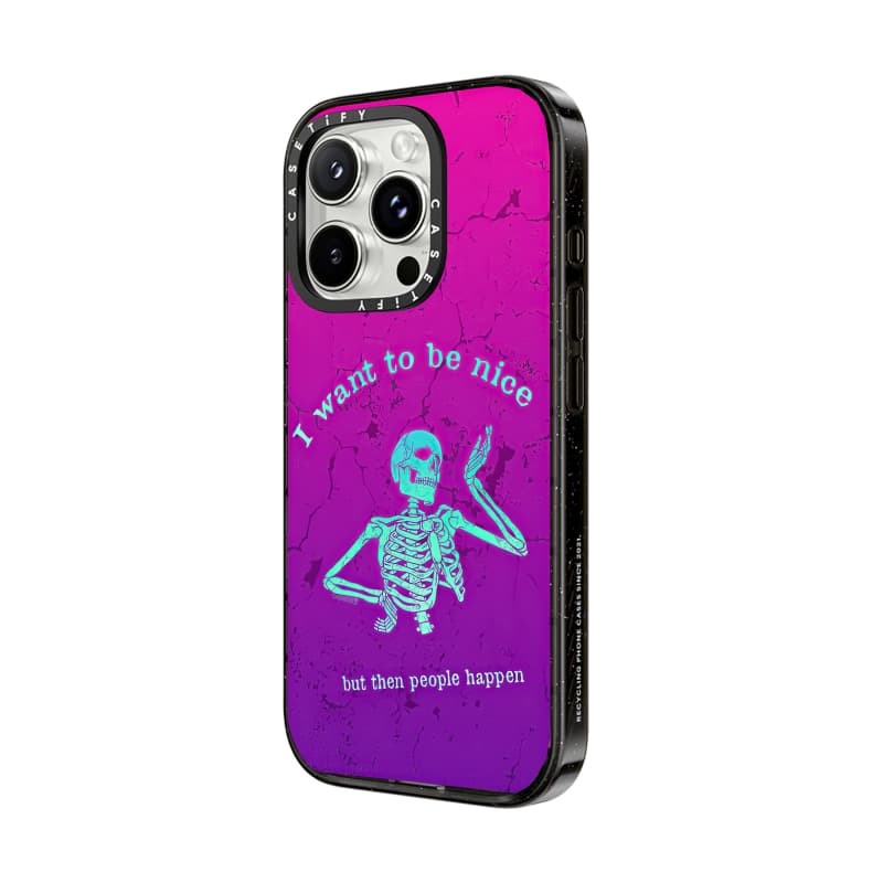CASETiFY X be nice Case Black Edge Peach Haze Cotton Candy Collection Color Clear Hard Case Impact Case cho Apple IPhone 12 13 14 15 16 Pro Max Plus có hộp