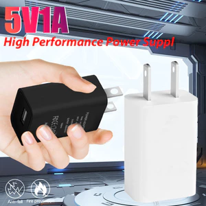 Bộ sạc USB Travel 5V1A - Phích cắm nhẹ US cho khách sạn, văn phòng, ký túc xá - Tương thích với hầu hết các thiết bị chạy bằng USB