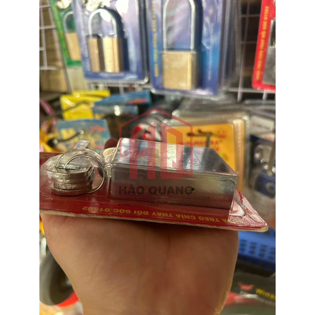 Khóa Treo Việt Tiệp 01502 - Chống Cắt Gọng Thép, Bảo Mật Cao