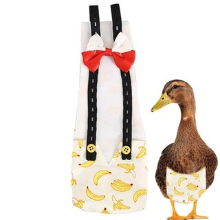 FASHIONEXPRESS Tã Vịt Thú Cưng, Vải Nappy Tái Sử Dụng Dễ Thương, Áo Hen Vest S / M / L Nơ Trang Phục Gia Cầm Có Thể Đeo Được Đồ Dùng Cho Thú Cưng