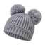 OXXGGKAO Dệt Kim Mùa Đông Mũ Ấm Áp Mềm Mại Co Giãn Móc Mũ Có Pompoms Bonnet Cho Bé Sơ Sinh 0-12 Tháng