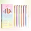 BEABOUT 6 Cái / bộ Bút Gel Màu, Viết Mịn Điểm Trung Tính Bút, Nhanh Khô Loại Bút Viết Mực Màu 0.5mm Học Sinh