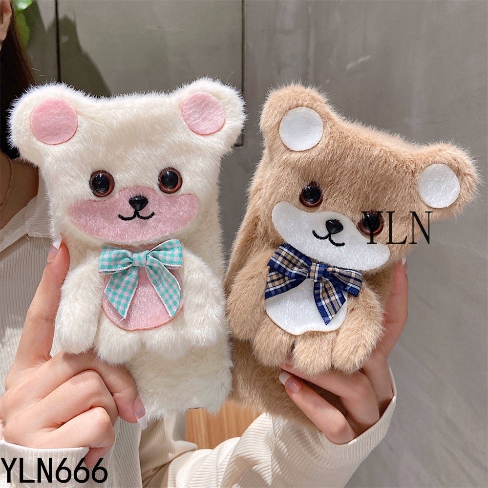 Dành Cho VIVO Y19S Y28 Y28S Y18T Y18 Y18i Y17S Y36 Y35 Y27 Y27S Y22 Y21 Y16 Y20 Y02 Y02S Y03 Y03T Thời Trang Phong Cách Mới Gấu Dễ Thương Sang Trọng Vỏ Bảo Vệ Sang Trọng