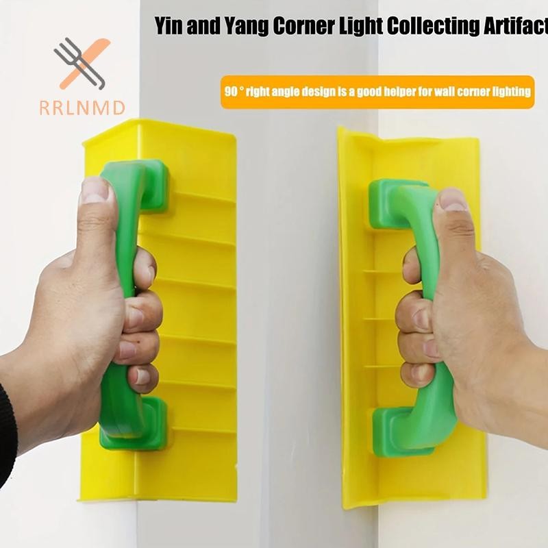 Rrlnmd Dụng cụ đánh bóng tường Máy chà nhám tay góc có tay cầm Công cụ góc vách thạch cao để sửa chữa tường vết nứt lỗ MỚI