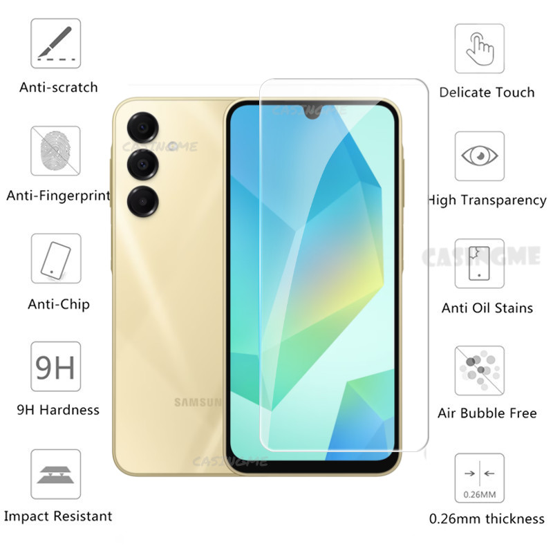 Ống kính bảo vệ 2 mặt trước/sau cho Samsung Galaxy A16/A17 5G/A07/A26/A36/A56 4G/5G