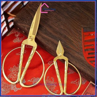 KÉO RỒNG VÀNG loại 1 (Dài 19cm) kéo làm bếp cắt gà cá tôm rau kéo cắt may kéo thủ công thép không gỉ - Phương Trang