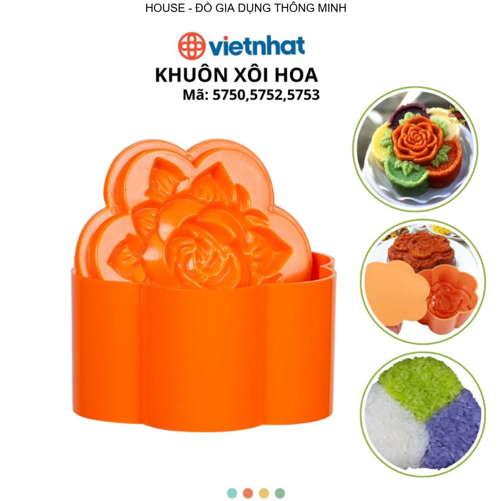 Khuôn Xôi Hoa 3 Size Chính Hãng VIỆT NHẬT