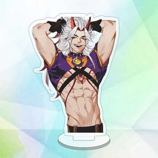 Mô hình Standee Tartaglia Diluc Xiao Earphone Wire Winder Acrylic Stand Genshin Impact Anime decor bàn làm việc DH