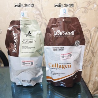 Kem hấp dầu Collagen Karseell Maca Essence Repair siêu mềm mượt Ý 500ml ( mới 2024)