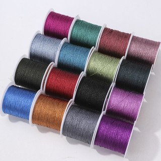 Dây lụa vàng bạc 3/6/9/12/15 sợi, dây buộc thủ công, vòng tay dệt, phụ kiện quấn tay