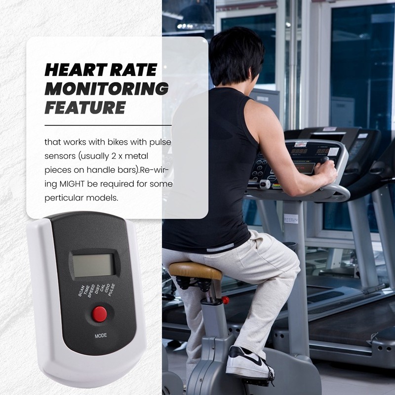 💖Đồng hồ đo tốc độ theo dõi nhịp tim cho xe đạp văn phòng phẩm, xe đạp từ tính