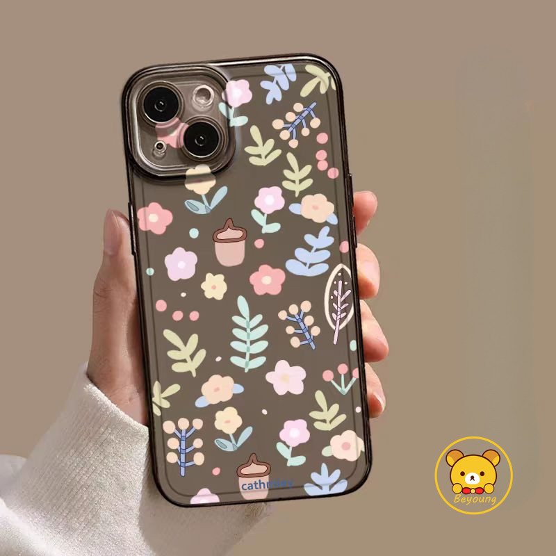 Ốp Điện Thoại Trong Suốt Hoa Tươi Nhỏ Phong Cách Hàn Quốc Cho Redmi 15C 15 A5 Note 15 14 Pro Plus K90 Pro Max K80 K70 Ultra K70E Turbo 4 Pro 5G 4G Hoa Mềm Vỏ Chống Rơi Thời Trang