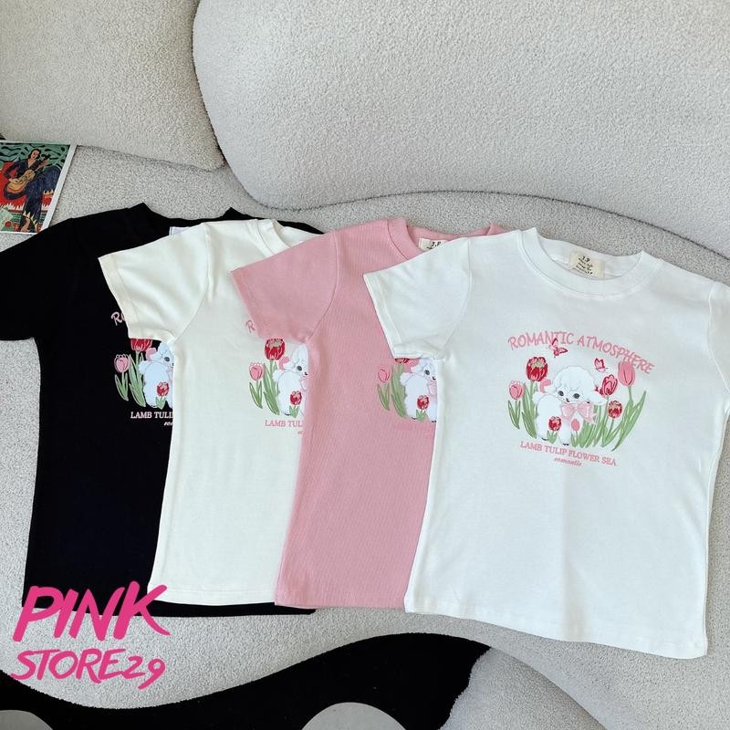 Áo Thun Baby Tee PINKSTORE29 In Hình Dễ Thương Romantic Tulip A5930